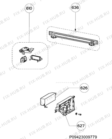 Взрыв-схема вытяжки Electrolux EFB90566BX - Схема узла Accessories